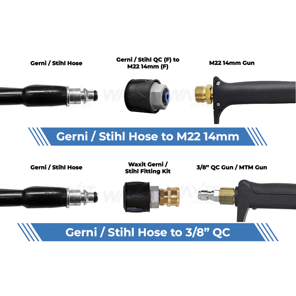 Aquatouch Pressure Washer Adaptors | Gerni / Stihl QC (F) to M22 14mm (F) - Image 3