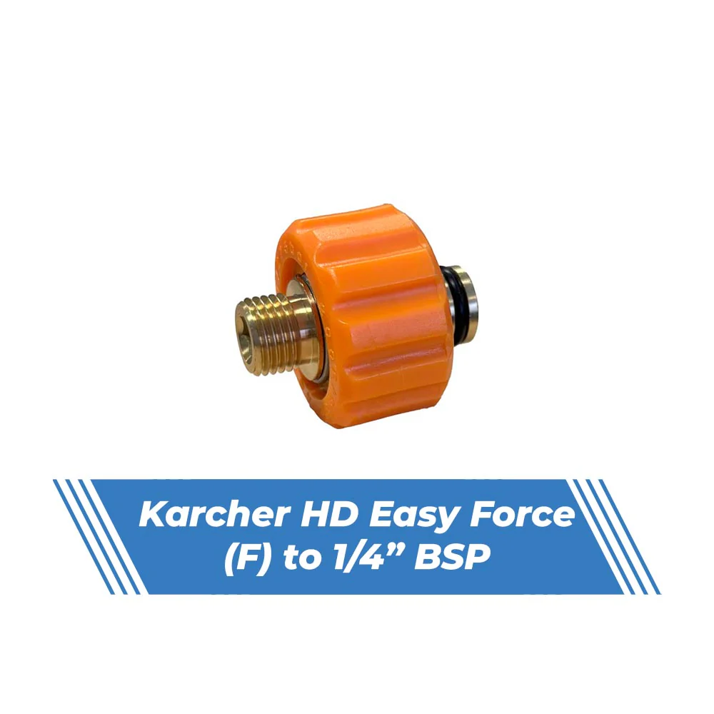 Aquatouch Pressure Washer Adaptors | Karcher HD Easy Force (F) to 1/4” BSP