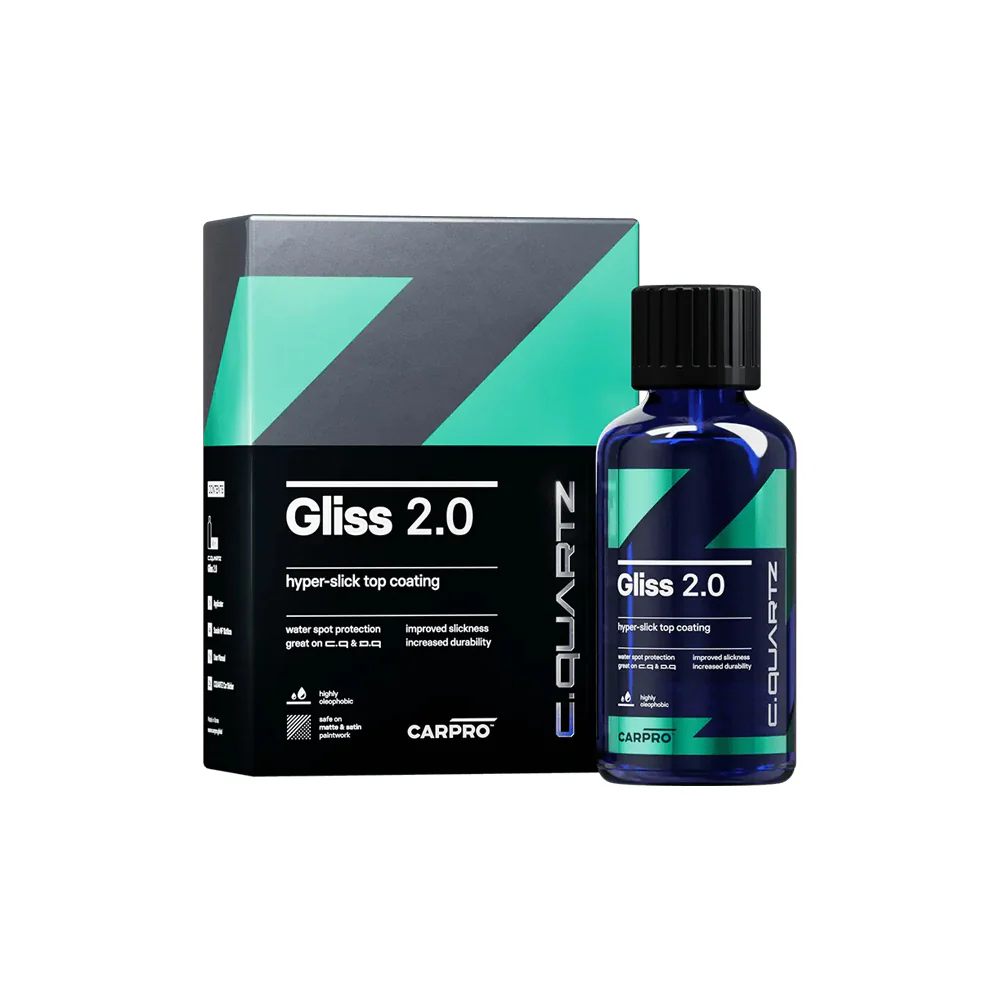 CarPro Cquartz Gliss 2.0 | Hyper-Slick Top Ceramic Coating